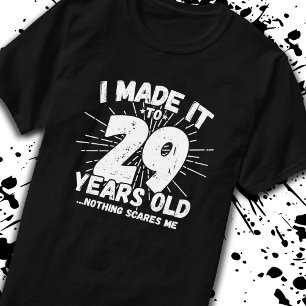 Camiseta Aniversário de 29 anos - 29º aniversário engra