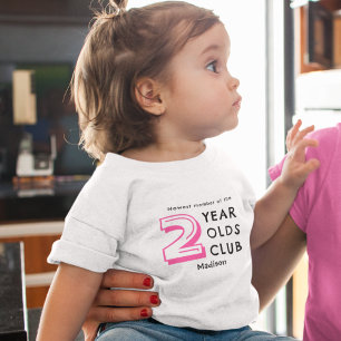 Camiseta Aniversário de 2 anos   Personalizado para dois an