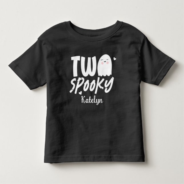 Camiseta Aniversário de 2 anos Two Spooky Halloween Persona (Frente)