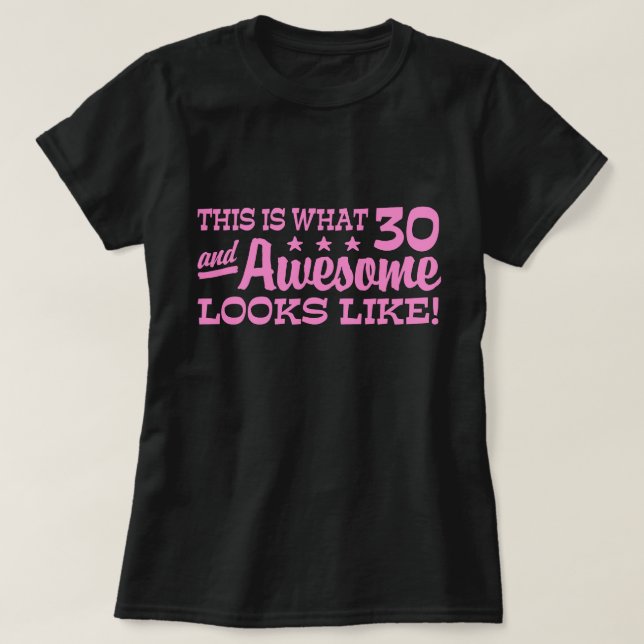 Camiseta Aniversário de 30 anos (Frente do Design)