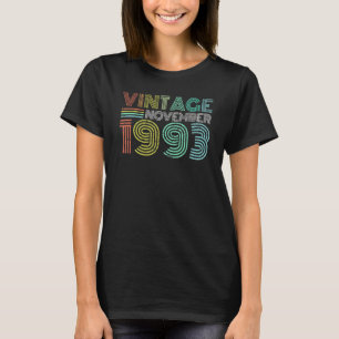 Camiseta aniversário de 30 anos 1993 Vintage Novembro 30 An