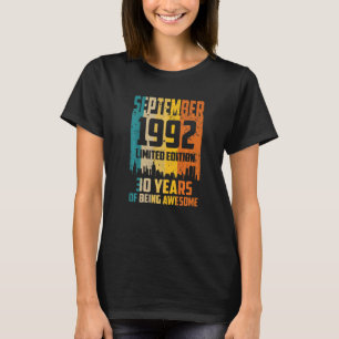 Camiseta aniversário de 30 anos 30 Anos Incrível Desde Sete