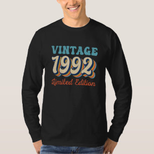 Camiseta aniversário de 30 anos de 30 anos Vintage 1992