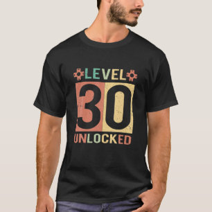 Camiseta Aniversário de 30 anos de game de vídeo engraçado