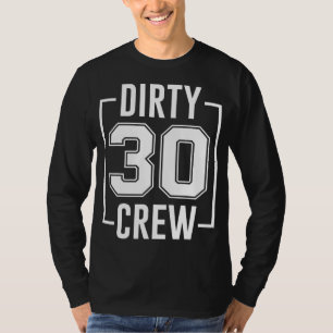 Camiseta Aniversário de 30 anos de Tripulação Suja 30 Fama