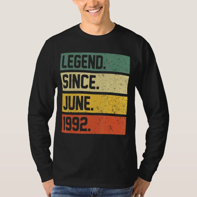 Camiseta aniversário de 30 anos desde junho (Frente)