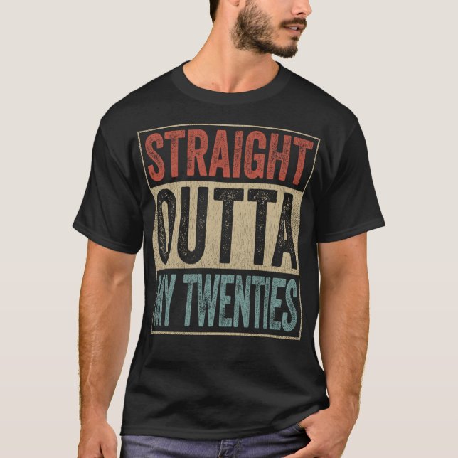 Camiseta Aniversário de 30 anos Engraçado Hetero De Homens  (Frente)