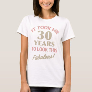Camiseta Aniversário de 30 anos fabuloso