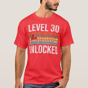 Camiseta aniversário de 30 anos Gamer Birthday for Men Leve