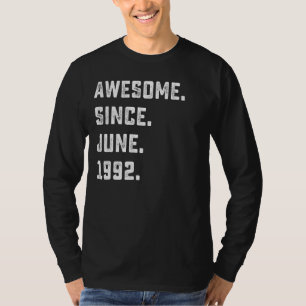 Camiseta aniversário de 30 anos Gift Incrível Desde 30 De J