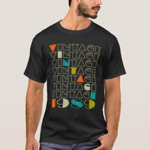 Camiseta aniversário de 30 anos Gift Vintage 1989 Homens Cl