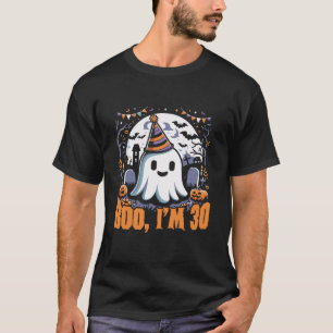 Camiseta aniversário de 30 anos Halloween Trick Ou Tratar H