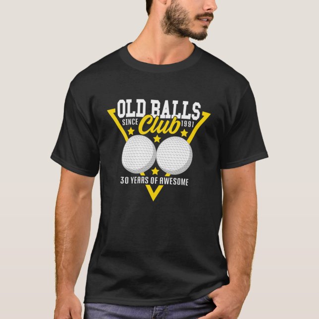 Camiseta aniversário de 30 anos I Clube de Bolas Velhas I S (Frente)