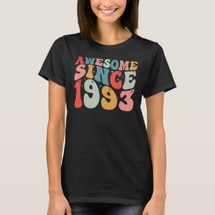 Camiseta aniversário de 30 anos Incrível Desde 1993 Retro V