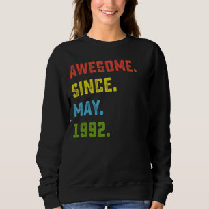 Camiseta aniversário de 30 anos Incrível Desde Maio De 1992