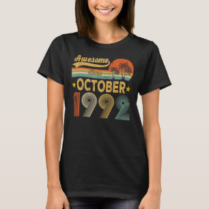 Camiseta aniversário de 30 anos Incrível Desde Outubro De 1