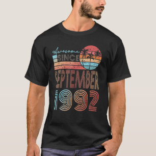 Camiseta aniversário de 30 anos Incrível Desde Setembro De