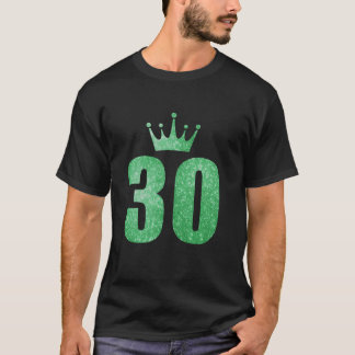 Camiseta aniversário de 30 anos King Queen Royal aniversári
