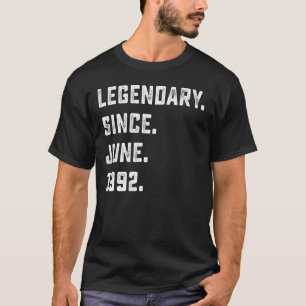 Camiseta aniversário de 30 anos Legendário Desde Junho De 1