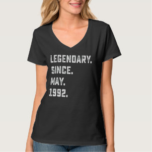 Camiseta aniversário de 30 anos Legendário Desde Maio De 19