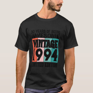 Camiseta aniversário de 30 anos Limited Edition Nascer em 1
