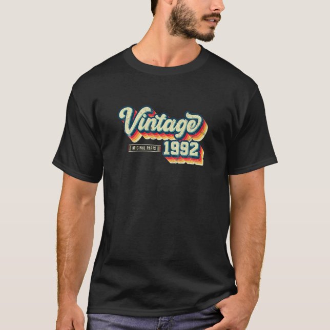 Camiseta aniversário de 30 anos - Presentes Retroativos Vin (Frente)