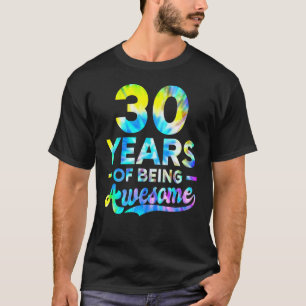 Camiseta aniversário de 30 anos Tie Dye Sincríveis Homens M