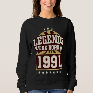Camiseta aniversário de 30 anos vintage 1991 30 anos