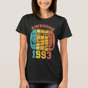 Camiseta aniversário de 30 anos Vintage 1993 Retro 30 Anos 