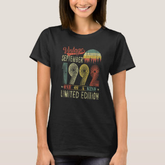 Camiseta aniversário de 30 anos Vintage de setembro de 1992