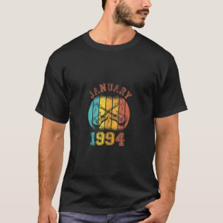 Camiseta aniversário de 30 anos Vintage Janeiro de 1994 Ret