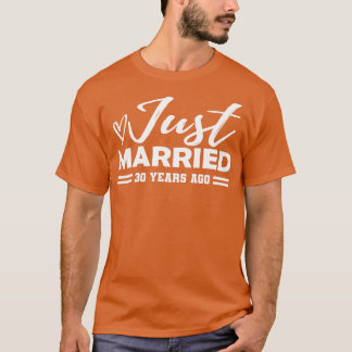 Camiseta Aniversário de 30 Casamento 30 anos