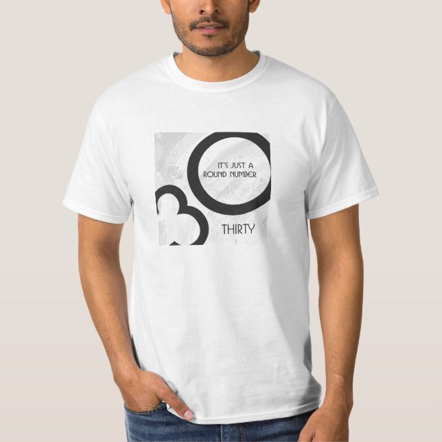 Camiseta Aniversário de 30 Décadas Branco (Frente)