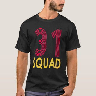 Camiseta Aniversário De 31 Anos De Idade 31º Tripulação Fam