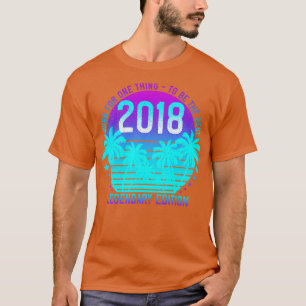 Camiseta aniversário de 3 anos de 2018 Vintage Aestic Sunse