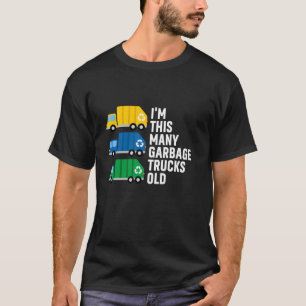 Camiseta aniversário de 3 anos de 3 anos de idade, eu sou u