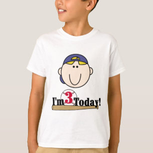 Camiseta Aniversário de 3 anos de Baseball Bloneiro