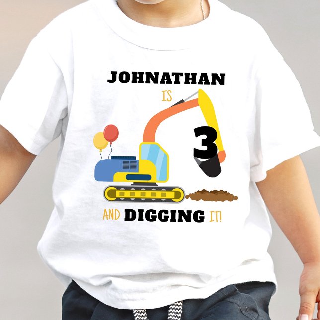 Camiseta Aniversário de 3 anos de construção (Criador carregado)