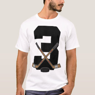 Camiseta Aniversário de 3 anos de Hockey no Gelo Infantil M
