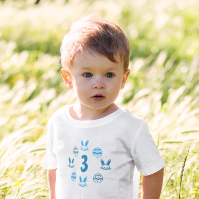 Camiseta Aniversário de 3 anos do Blue Easter (Criador carregado)