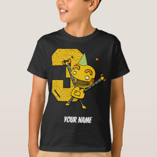 Camiseta Aniversário de 3 anos do robô