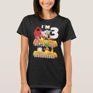 Camiseta aniversário de 3 anos, eu tenho 3 anos, Toddler Th
