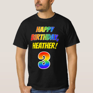 Camiseta aniversário de 3 anos — Negrito, Divertido, Arc