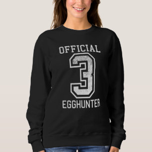 Camiseta aniversário de 3 anos Páscoa Dia dos Ovos Caçadore