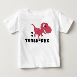 Camiseta aniversário de 3 anos TrêsRex