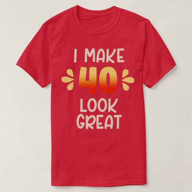 Camiseta aniversário de 40 anos (Frente do Design)
