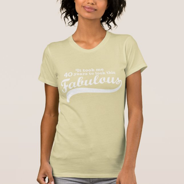 Camiseta aniversário de 40 anos (Frente)