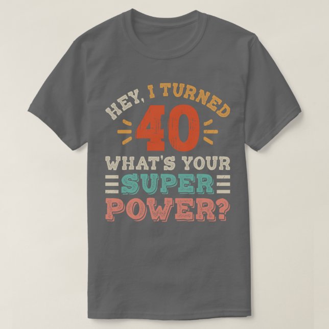 Camiseta aniversário de 40 anos (Frente do Design)