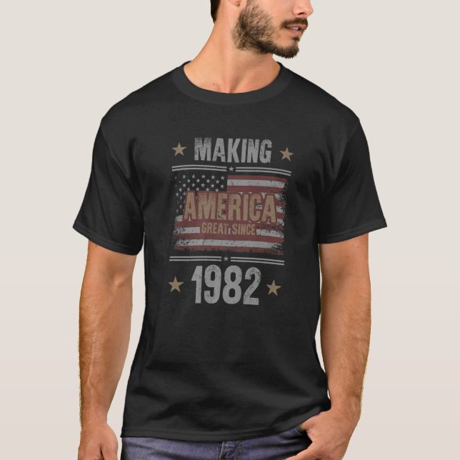 Camiseta aniversário de 40 anos América fazer T S Desde 198 (Frente)