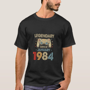 Camiseta aniversário de 40 anos Boy Men Engraçado Gamer Leg